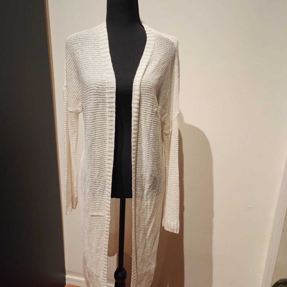 NWT Wild Fable Cream Open-Front Cardigan